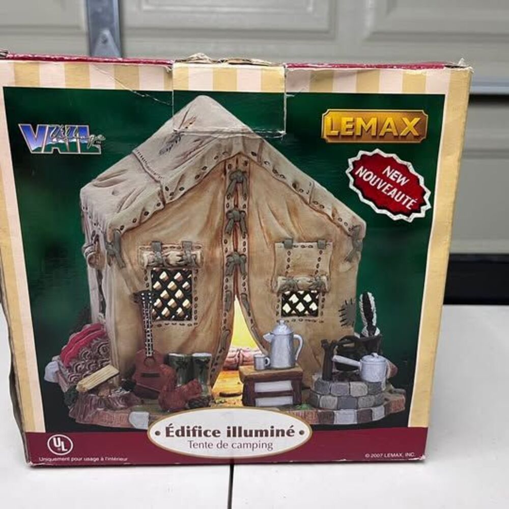 Lemax Vail Village Collection Camping Ten